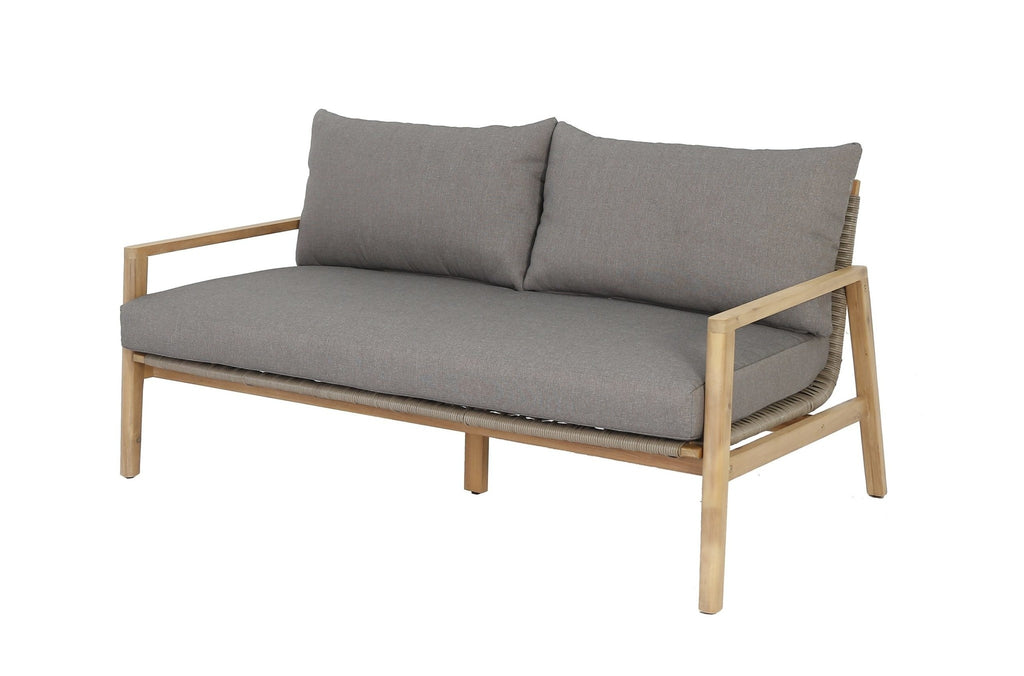 The Outsider Loungeset Alstrup Acaciahout & Wicker Grijs - Outdoor ontspanning