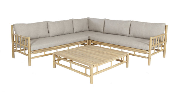 The Outsider Hoekbank Loungeset Costa Rica Bamboo Look Acaciahout - Outdoor ontspanning