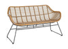 The Outsider Loungeset Wates Rotan Look Naturel Wicker - Outdoor ontspanning