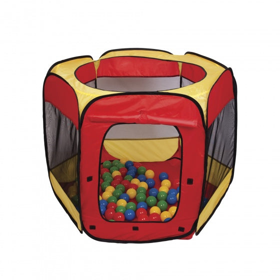 Paradiso Toys play tent with 100 balls 100 x 75 cm red/yellow 