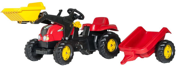Rolly Toys traptractor RollyKid X junior rood - Outdoor ontspanning