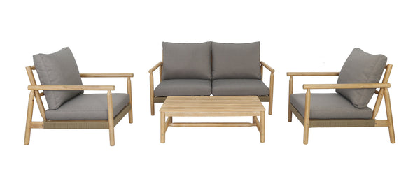 The Outsider  The Outsider Loungeset Dalby Bamboo Look Acaciahout - Outdoor ontspanning