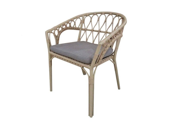 The Outsider Stapelbare Diningstoel Lenco Bamboo Look Wicker - Outdoor ontspanning