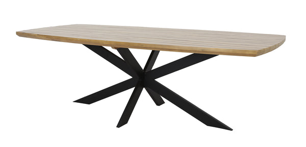 The Outsider Tuintafel Ovaal 240 Cm Acaciahout Kruispoot Salo - Outdoor ontspanning