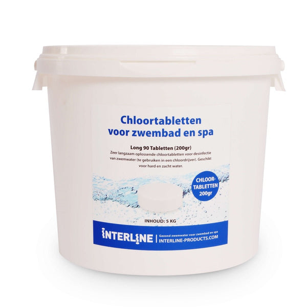 Interline Chloortabletten - Long90 200Gram/5Kg - Outdoor ontspanning