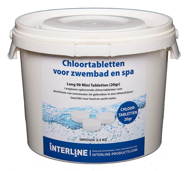 Interline Chloortabletten - Long90 20Gram/2,5Kg - Outdoor ontspanning