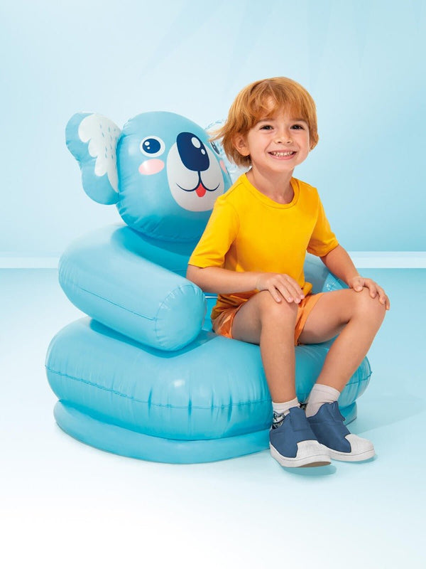 Intex Kinderstoel &#39;Happy Animal&#39; Blauw - Outdoor ontspanning