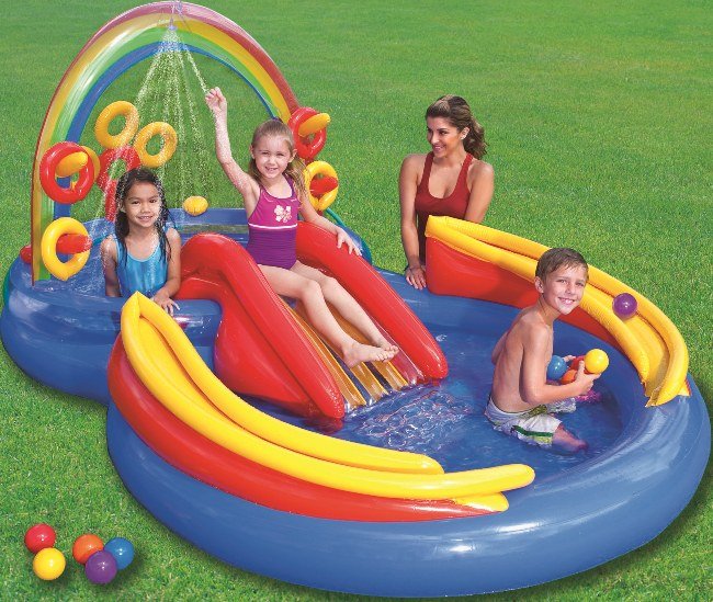 Intex Speelzwembad Regenboog - Outdoor ontspanning