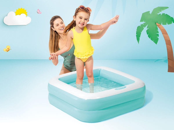 Intex Vierkant Babyzwembad-Blauw - Outdoor ontspanning