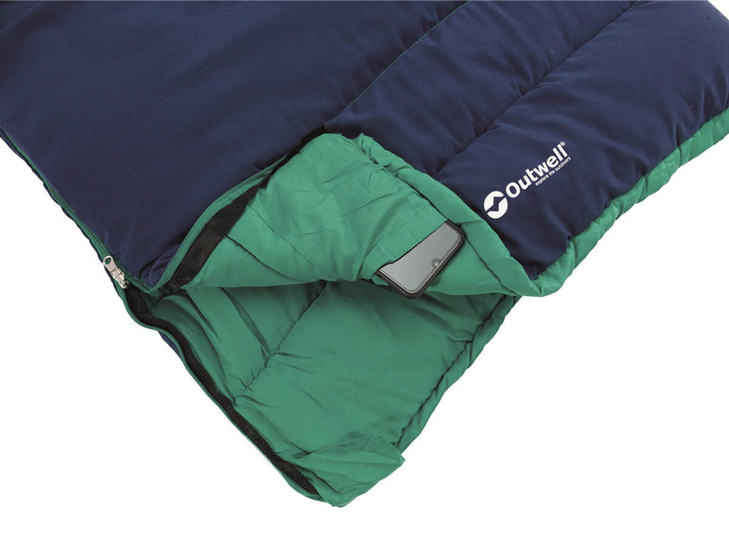 Oase Outdoors Outwell Champ Kids Slaapzak Blauw - Outdoor ontspanning