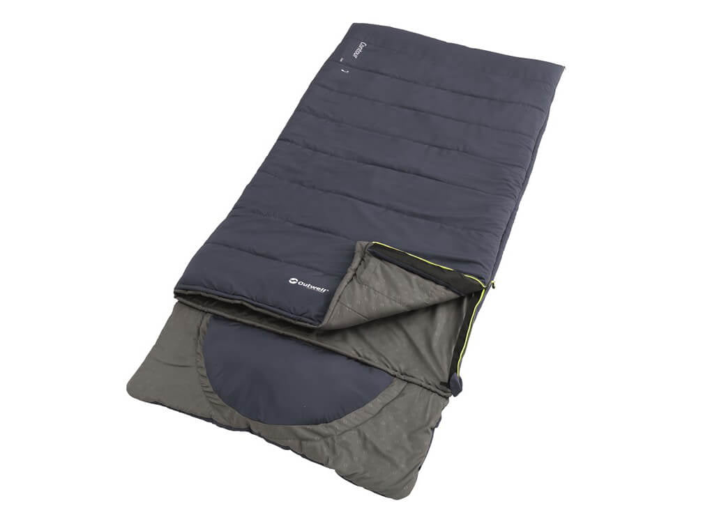 Oase Outdoors Outwell Contour Lux Slaapzak Blauw - Rits Rechts - Outdoor ontspanning
